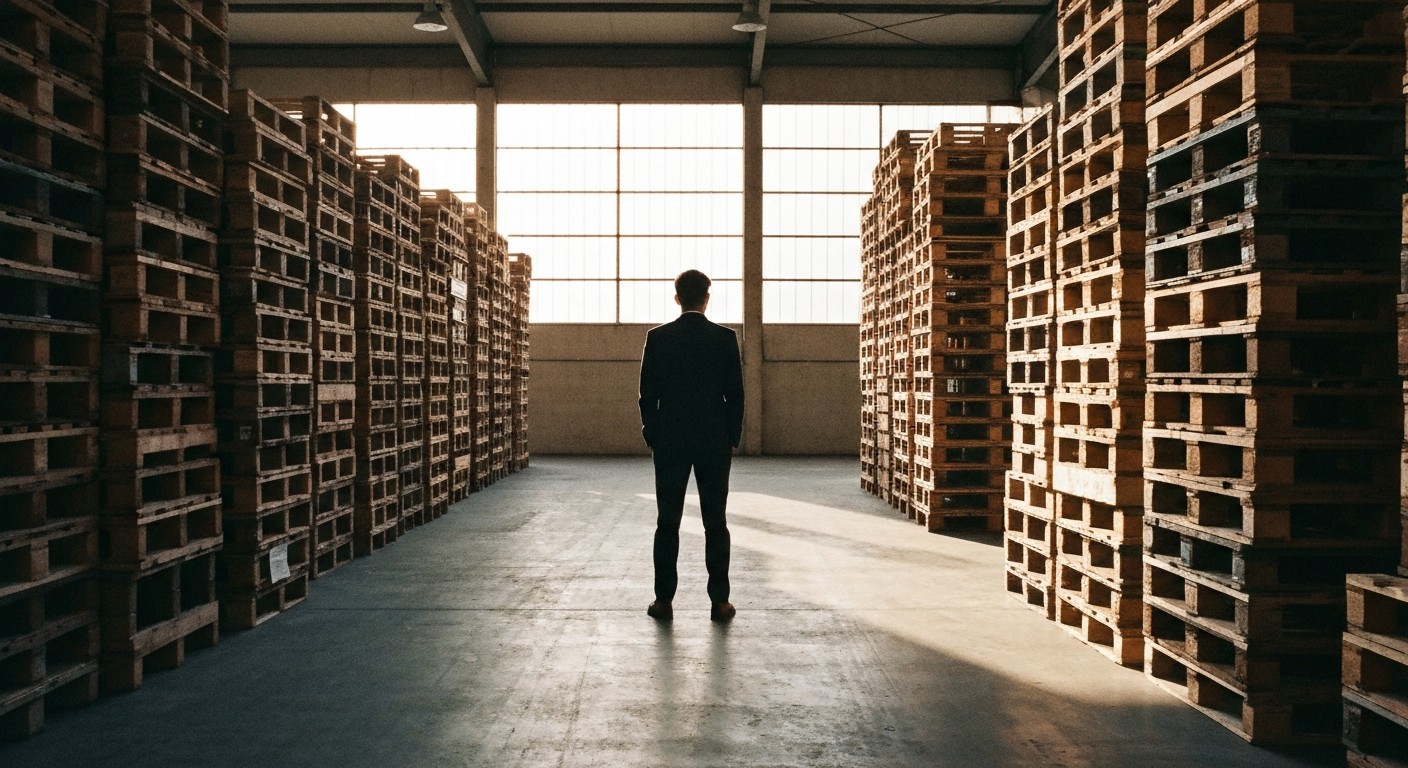 Swedish businessman surrounded by restored plastic bag pallets a business miracle through prayer testimony